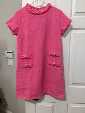 Classic Pink dress, fully lined , Worn 1x! Exc. Sm.